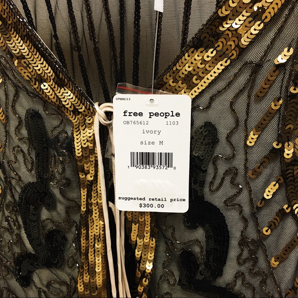 Free People | Boho Embellished Sequin Dress - Picture 5 of 8